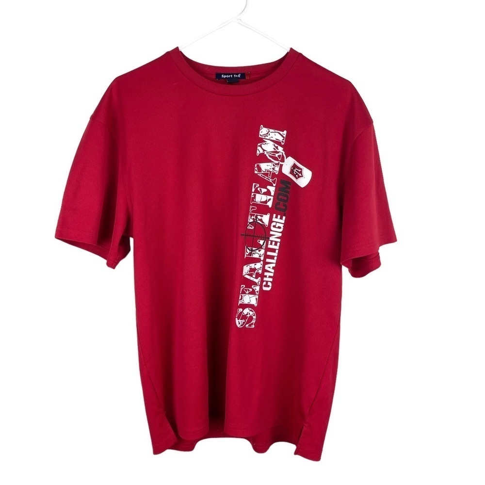 Men’s Sport Tek Seal Team Challenge Red Pullover Shirt Men’s Size L Short Sleeve - Picture 5 of 9